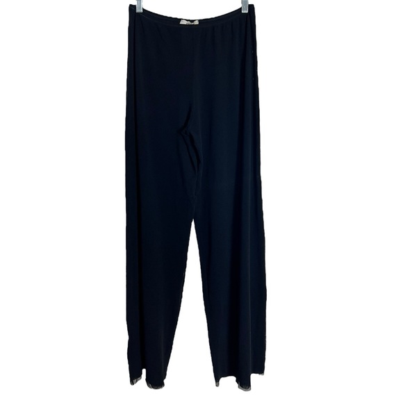 Jean Paul Gaultier Fuzzi Wide Leg Black Pants High Rise Size XL - Picture 3 of 12